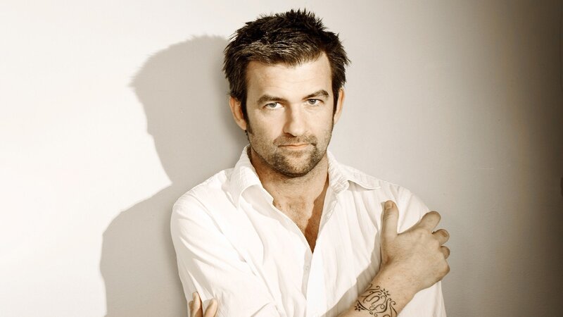 Man with Tattoo on Arm — White