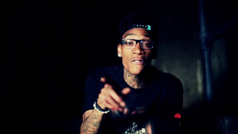 Man with Tattoos and Glasses — Black, Dramatic, Night
