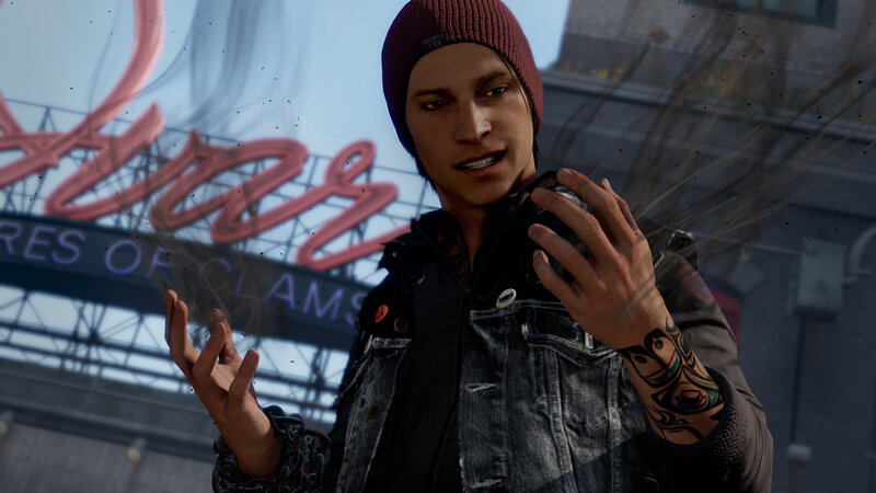 Man with Tattoos — Black, Dramatic, Afternoon