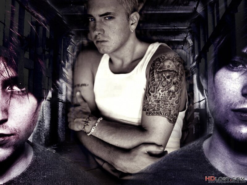 Man with Tattoos — Black, Dramatic, Photograph, Tattoo