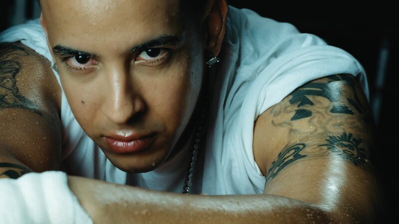 Man with Tattoos — Black, Intense