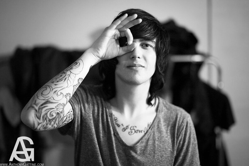 Man with Tattoos — Black, Neutral, Photograph, Arm Gesture