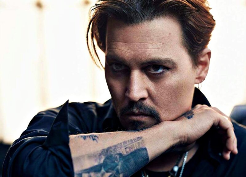 Man with Tattoos — Black, Serious, Photograph, Earring, Black Shirt