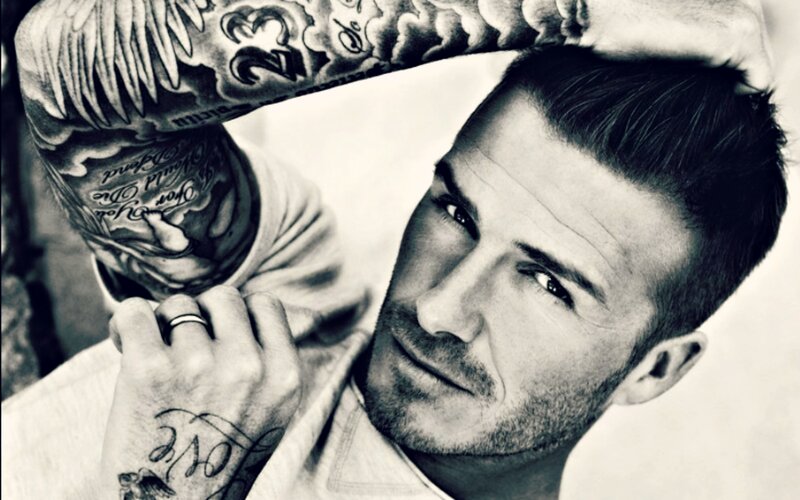 Man with Tattoos — Black, Serious, Photograph, Ring