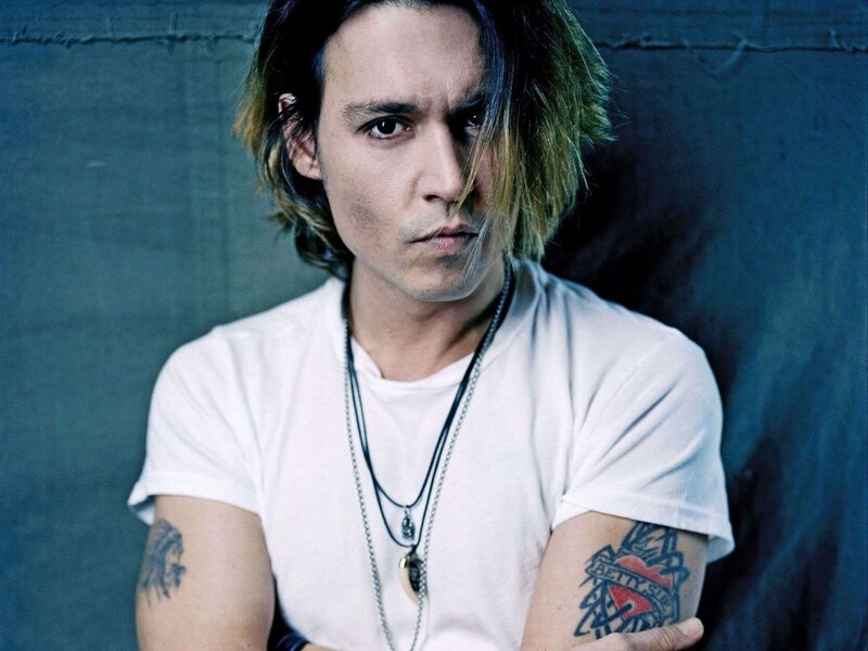 Man with Tattoos — Blue, Serious