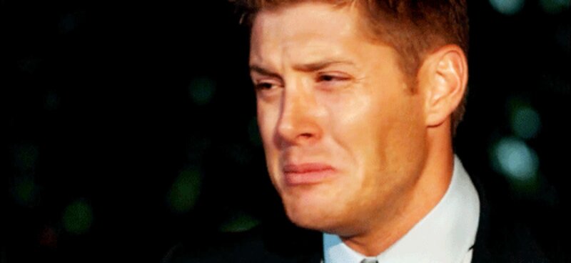 Man with Tears on Face