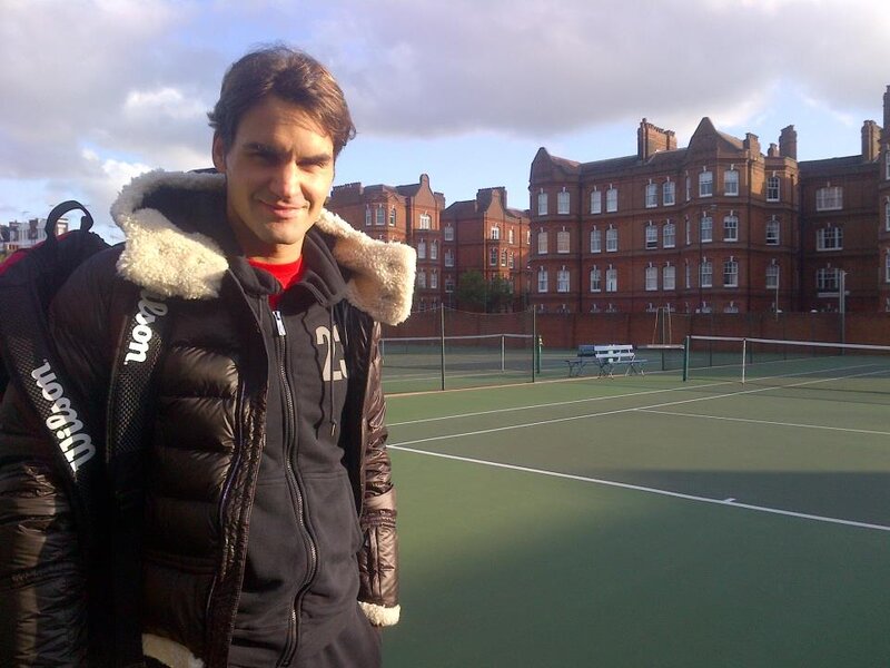 Man with Tennis Bag