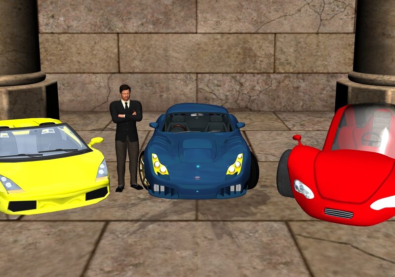 Man with Three Cars