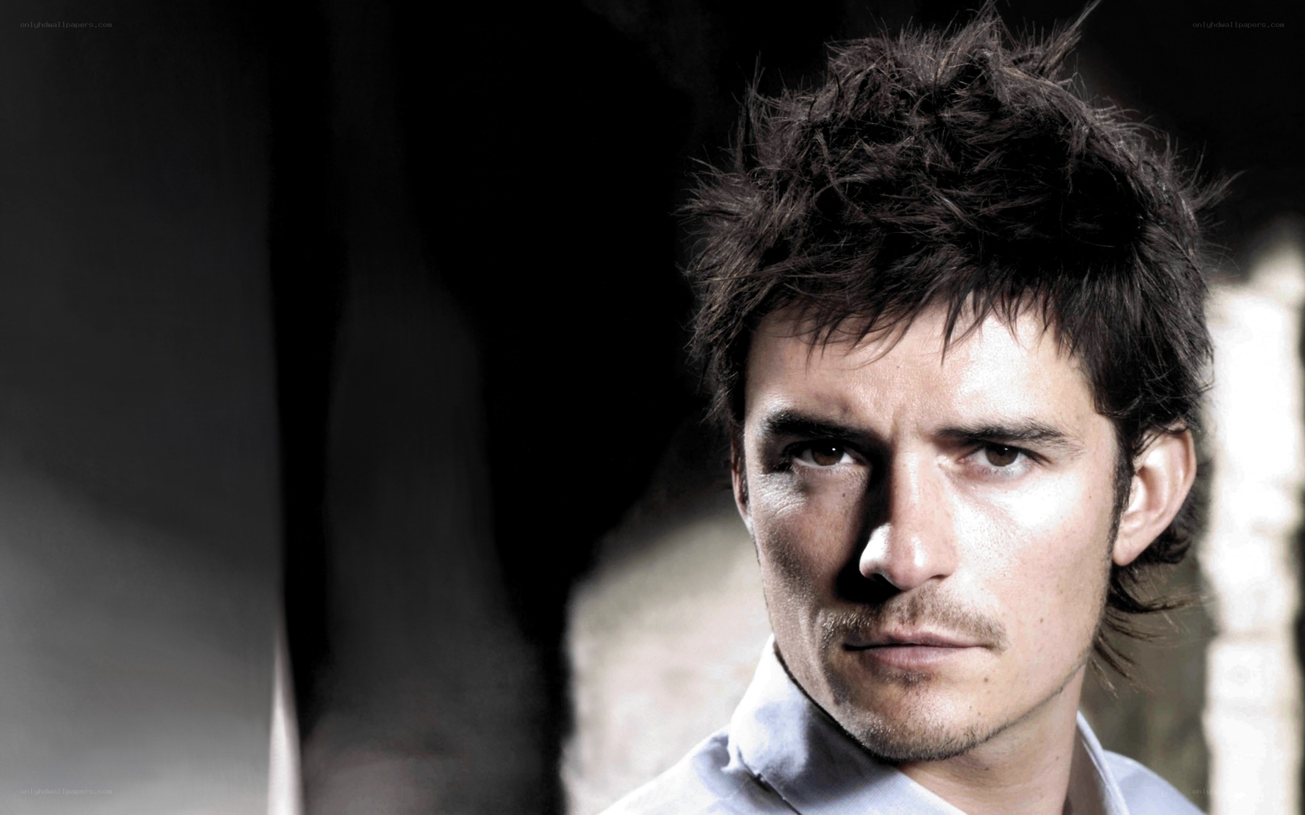 man with tousled hair