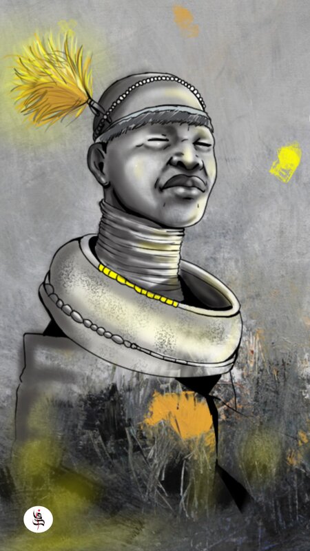 Man with Traditional Neck Rings