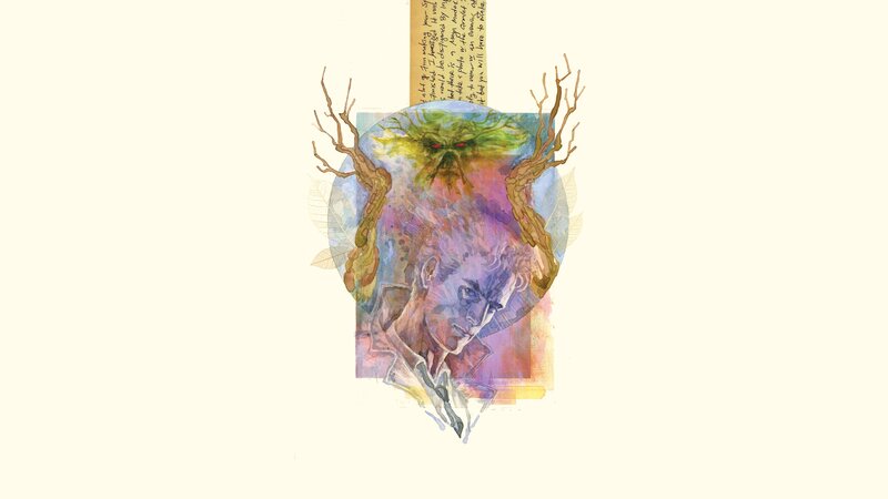 Man with Tree-headed Creature