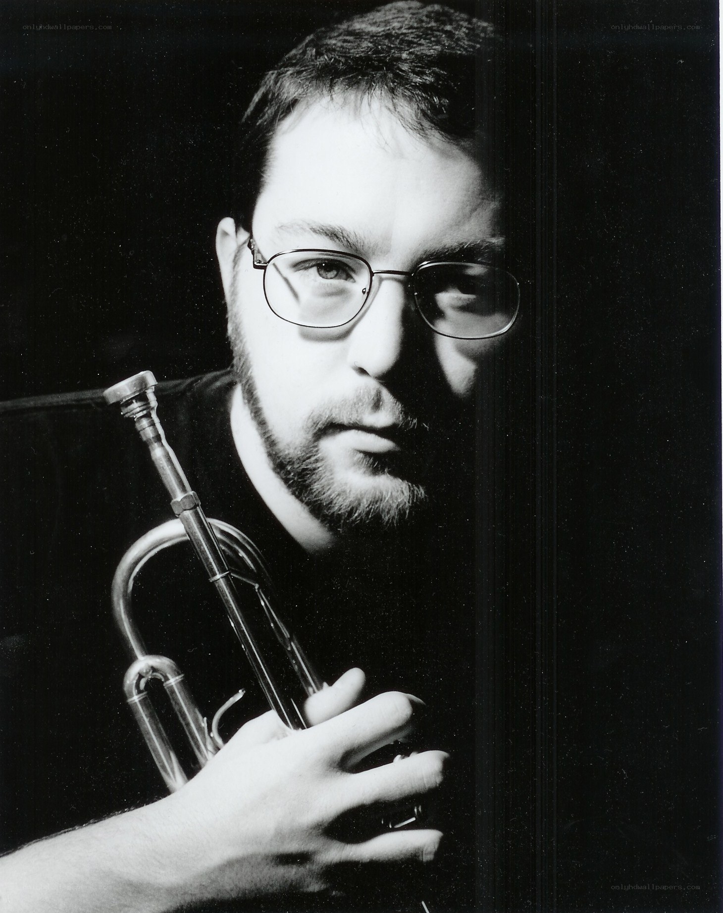man with trumpet portrait