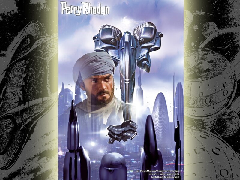 Man with Turban and Robot — Purple
