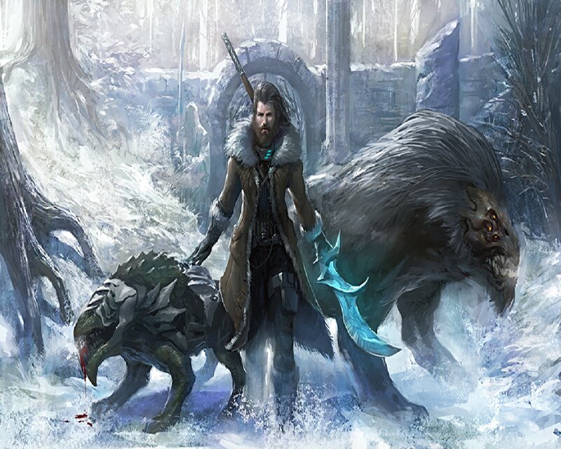 Man with Two Beasts