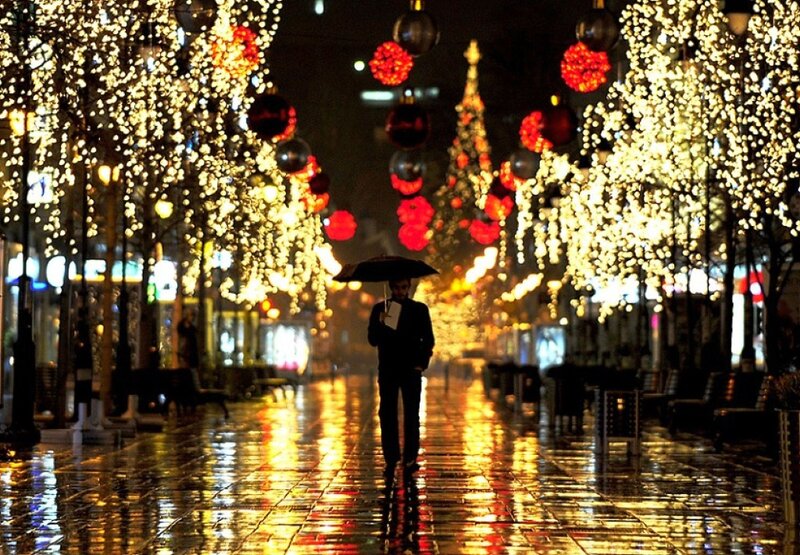 Man with Umbrella