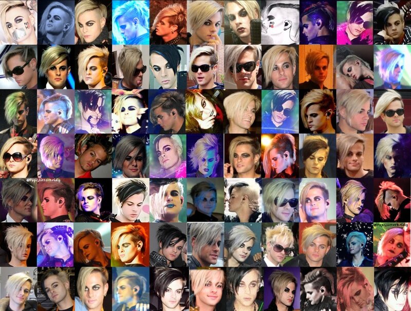Man with Various Hairstyles