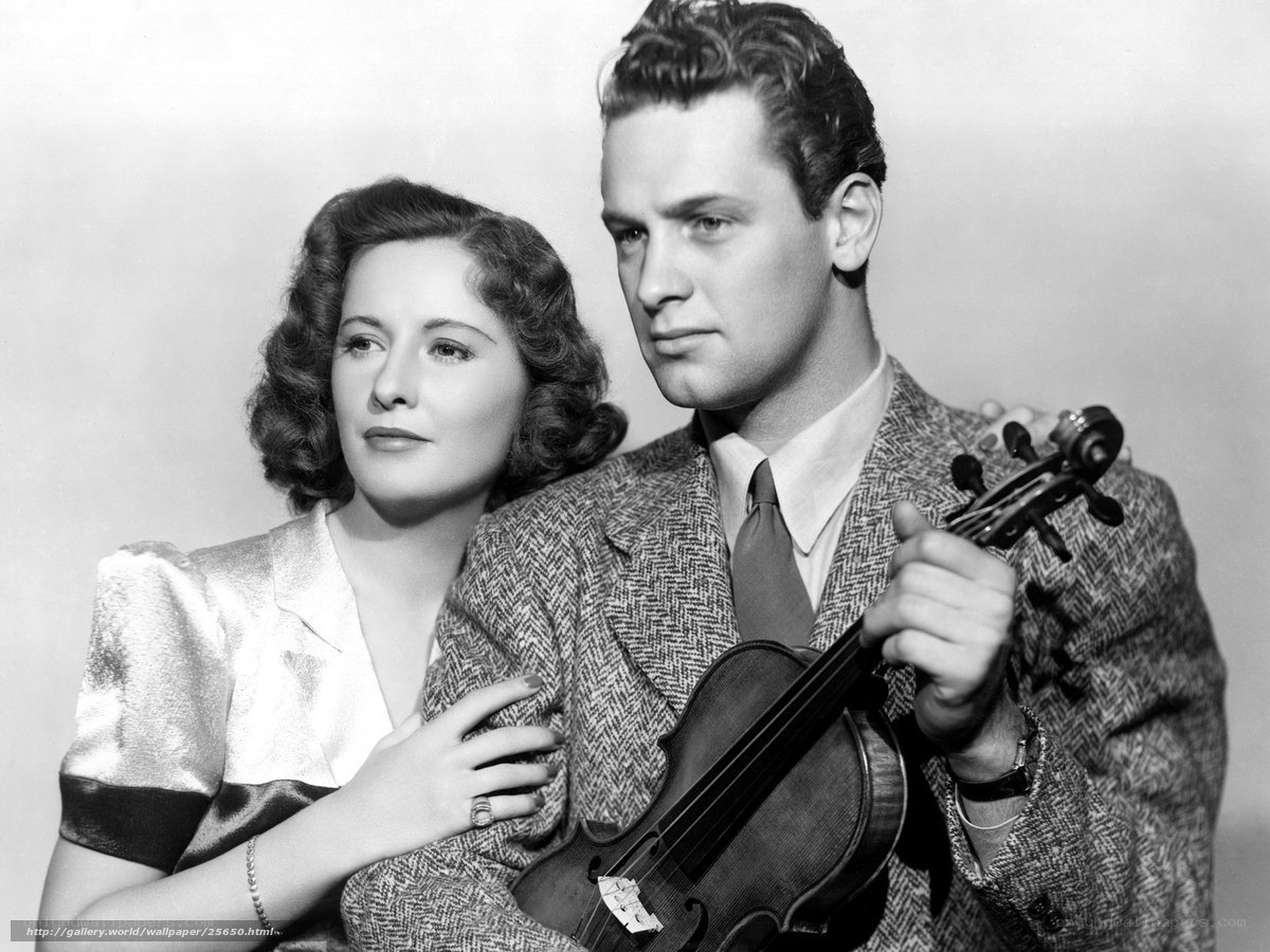 Man with violin and woman