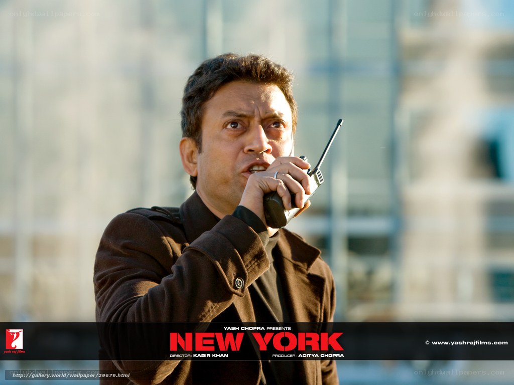 Man with walkie-talkie in New York