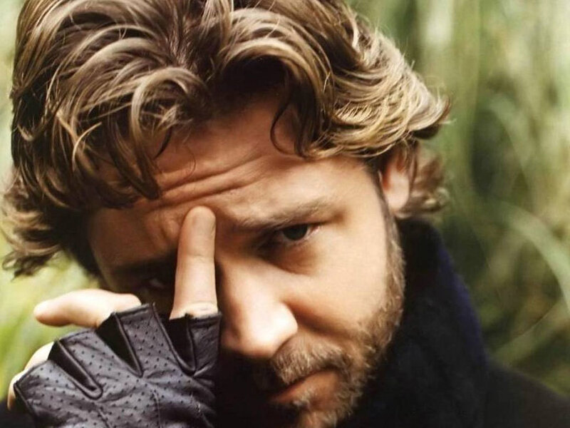 Man with Wavy Hair — Brown