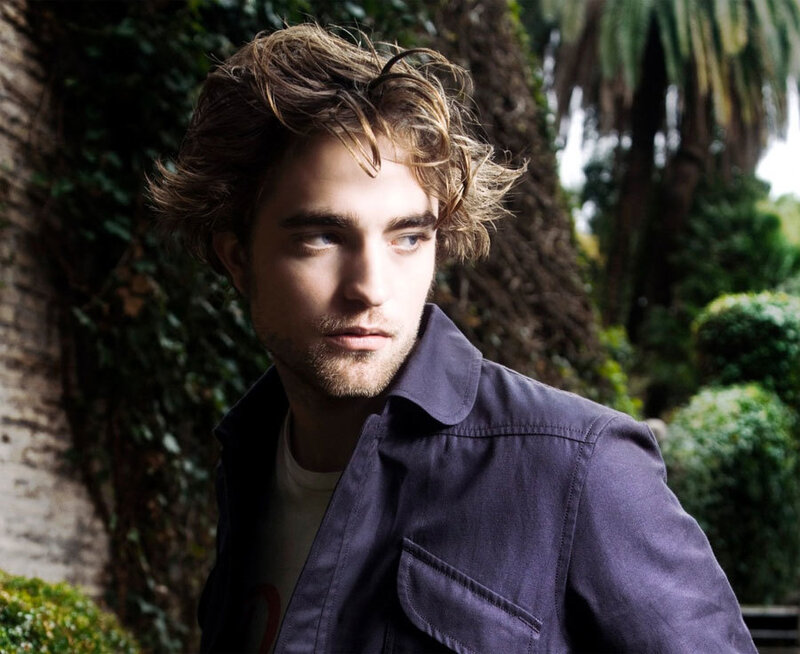 Man with Wavy Hair — Purple, Contemplative