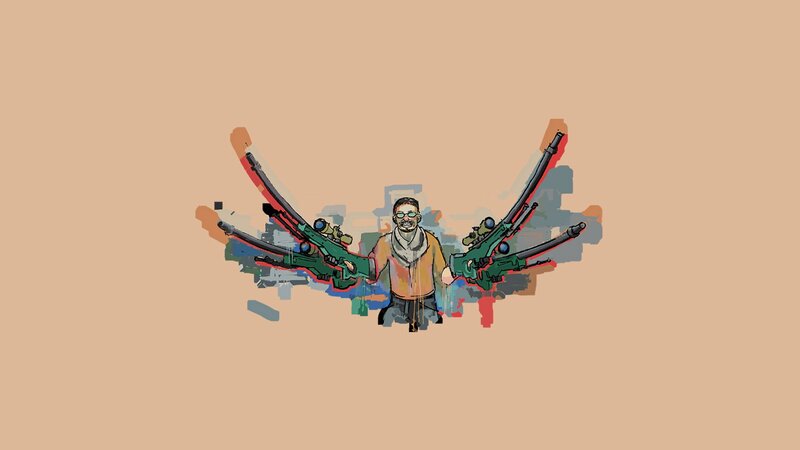 Man with Weapon Wings