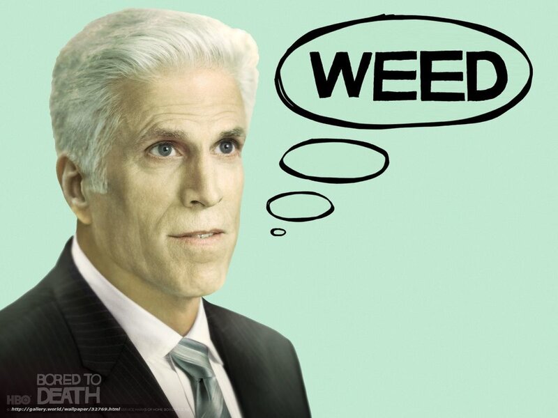 Man with weed thought bubble