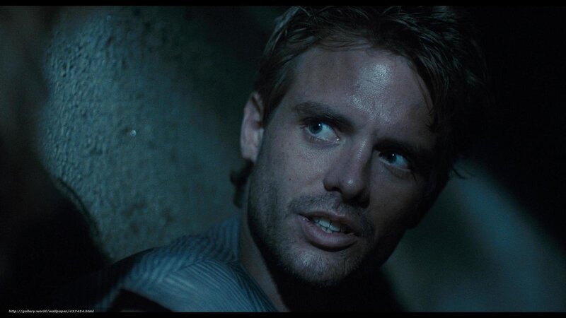Man with Wet Hair — Blue, Dramatic, Night