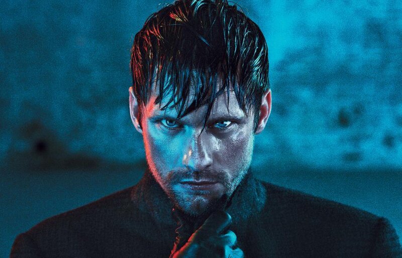 Man with Wet Hair — Blue, Dramatic
