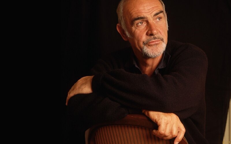 Man with White Beard — Black, Serious, Photograph, Chair