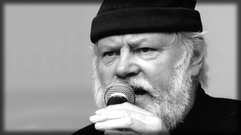 Man with White Beard — Black, Serious, Photograph