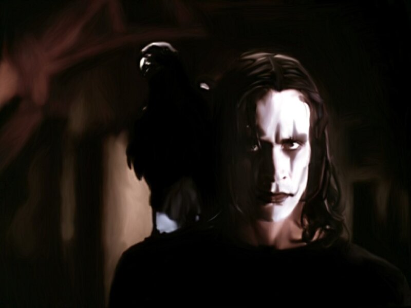 Man with White Face Paint — Black, Dramatic, Night, Digital Art