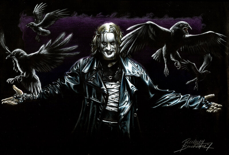 Man with White Face Paint — Black, Dramatic, Night, Illustration