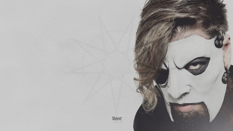Man with White Face Paint — Dramatic