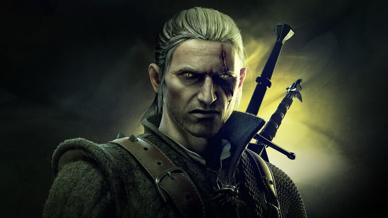 Man with White Hair and Sword