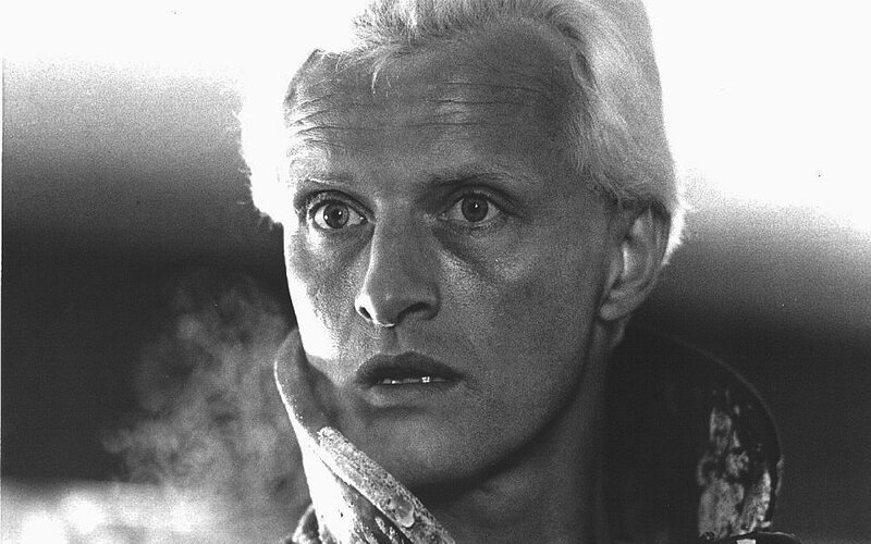 Man with White Hair — Black, Dramatic, Photograph, White Hair