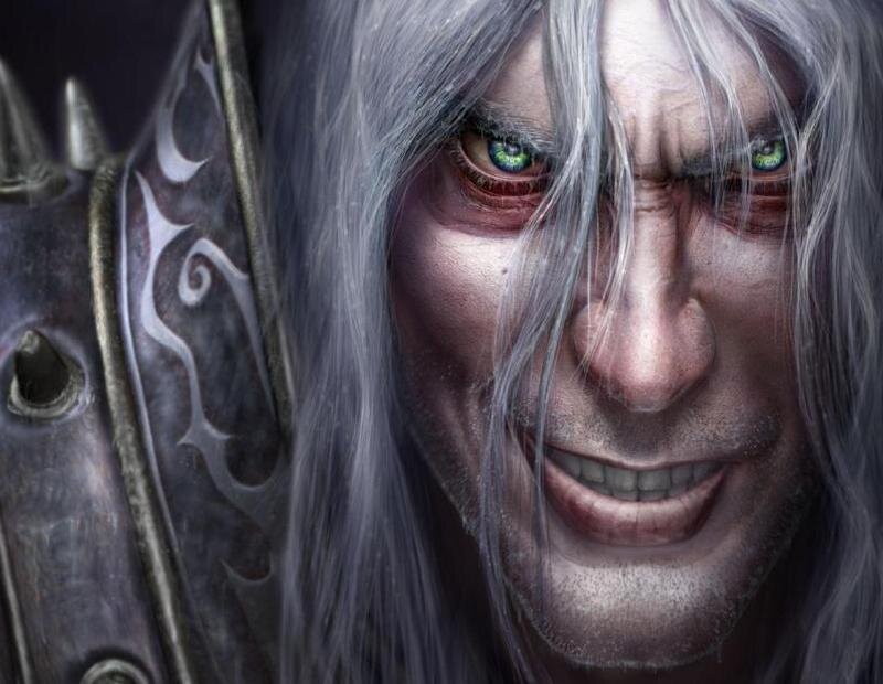 Man with White Hair — Gray, Intense