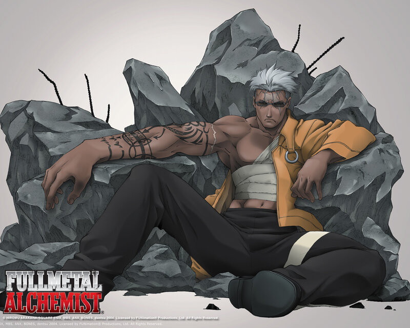 Man with White Hair — Gray, Serious, Anime