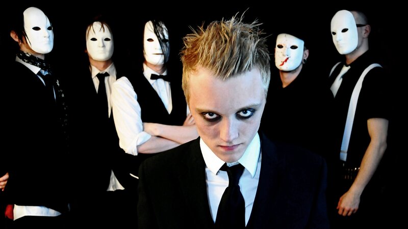 Man with White Makeup
