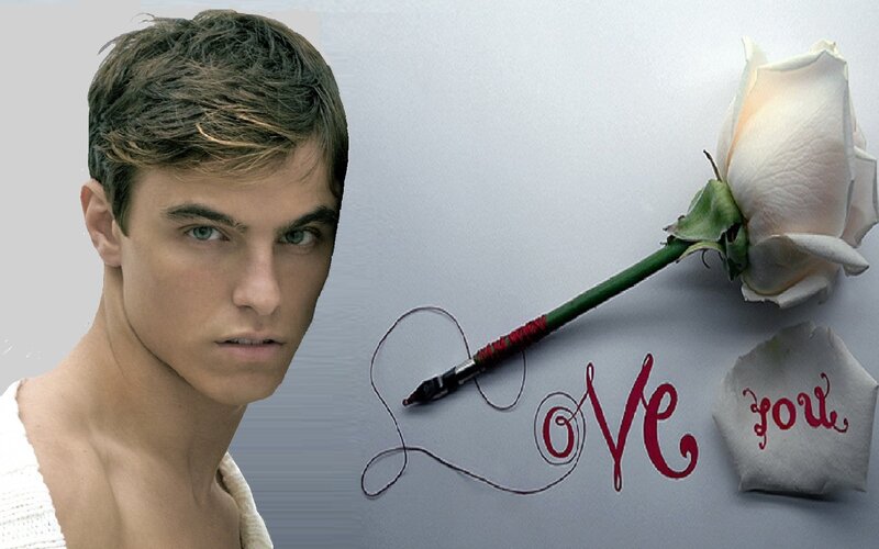 Man with White Rose