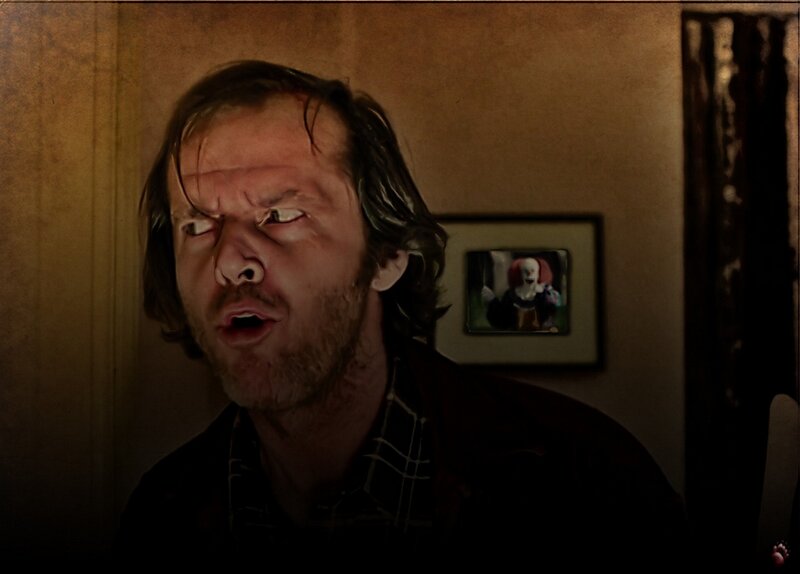 Man with Wide Eyes — Brown, Distressed