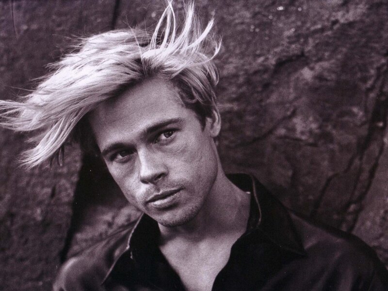 Man with Windblown Hair — Black