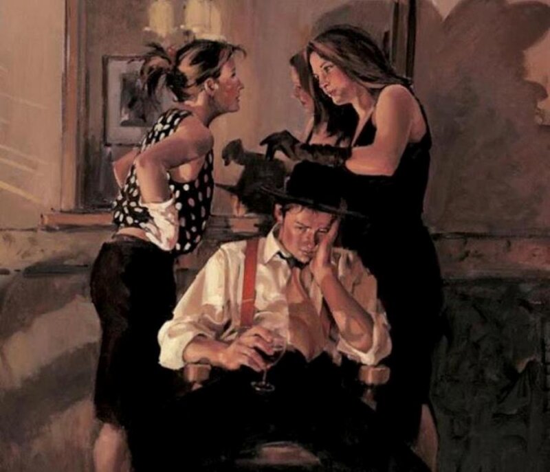 Man with Wine Glass