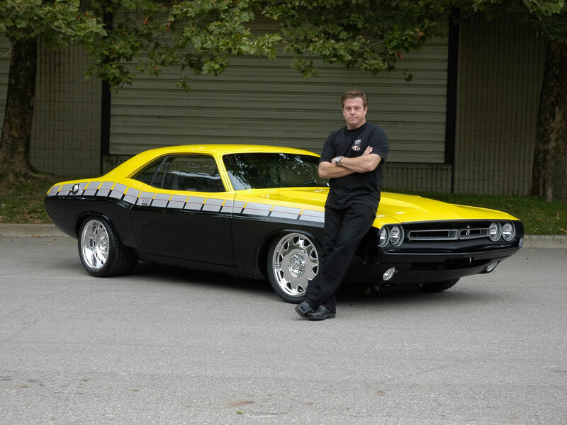 Man with Yellow Car