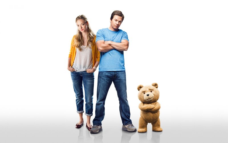 Man Woman and Teddy Bear