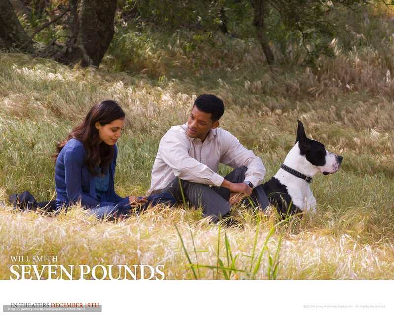Man Woman Dog in Field
