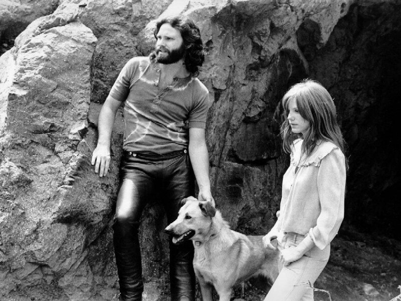 Man Woman Dog Outdoors