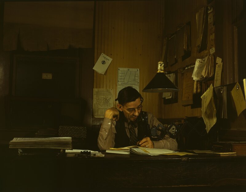 Man working at a desk