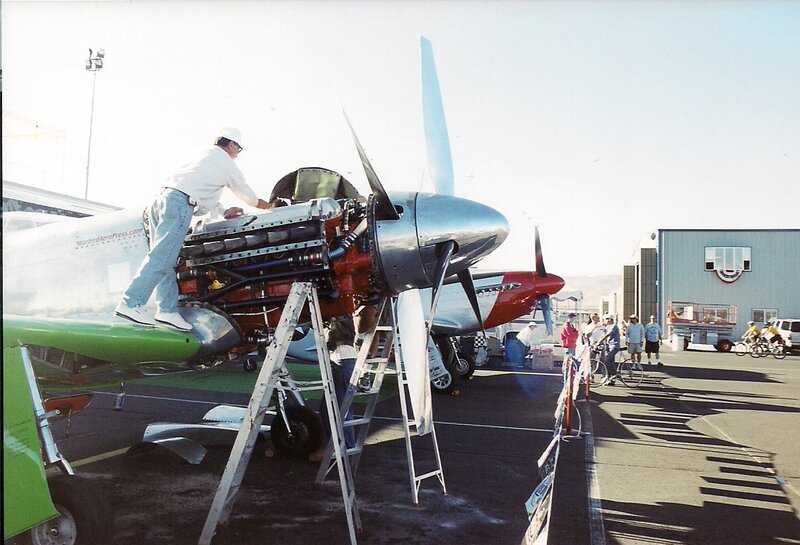 Man Working on Airplane
