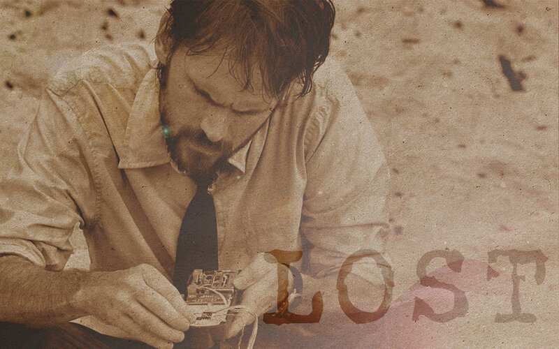 man working on circuit board