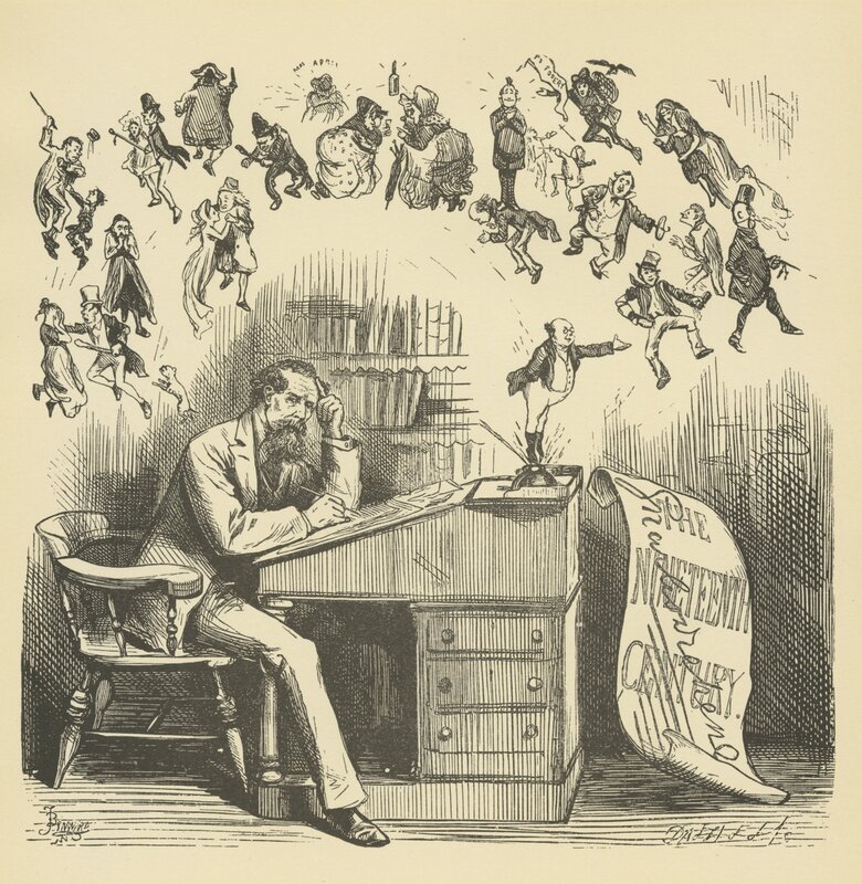 Man Writing at Desk — Black, Chaotic